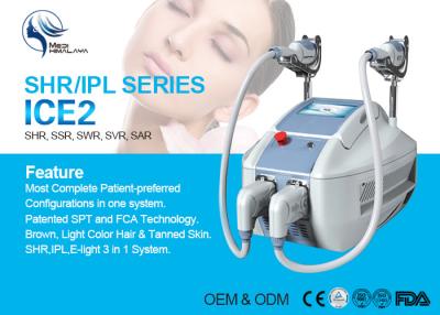 China Professional SHR SSR Laser Hair Removal Machine 8.0'' True Color LCD Touch Screen for sale