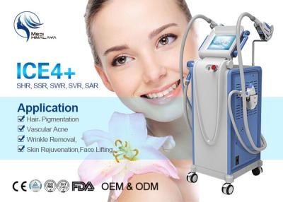 China Vertical E-Light IPL RF SHR Hair Removal Equipment With Cooling Plus System for sale