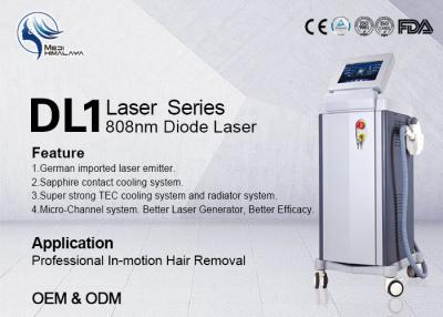 China OEM & ODM 1-240J / Cm2 808nm Diode Laser Hair Removal Machine , Body Hair Removal Devices for sale