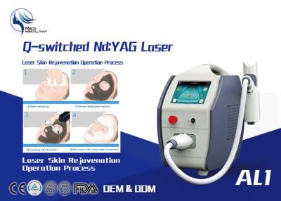 China 1600mj High Power Q Switched Nd Yag Laser Tattoo Removal Equipment / 1064 Nm 532nm Nd Yag Laser for sale