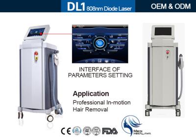 China Germany Bars 808 Nm Diode Laser Hair Removal Machine , Laser Depilation Machine for sale