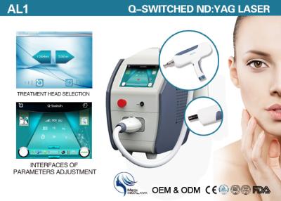 China Portable Q Switched Nd Yag Laser Tattoo Removal Machine 1064nm 532nm 1320nm for sale