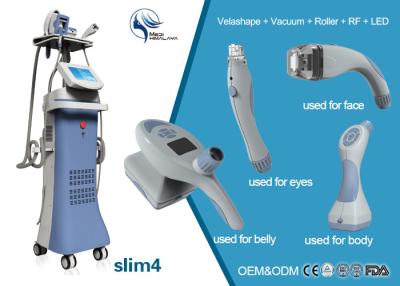 China 4 treatment handles vacuum +Velashape+Roller+ RF+ LED system competitive vacuum butt lifting liposuction machine price for sale