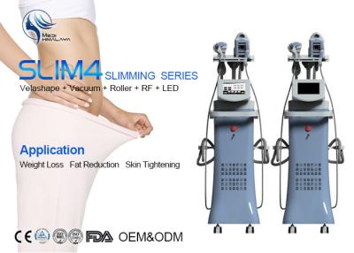 China 100% Good Feedback 4 handpeice multifunction velashape body slimming machine/vacuum roller rf massagemachine for sale