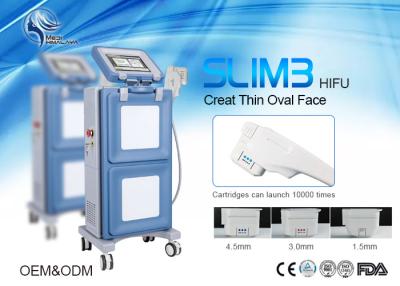 Cina rimozione del wirnkle di lifting facciale della macchina di ultrasuono dell'attrezzatura di potere 1000W HIFU con 1.5mm & 3.0mm & 4.5mm in vendita