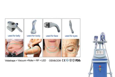 China 5 In 1 RF Slimming Machine Slimming 4 Handpiece Fat Removal for sale