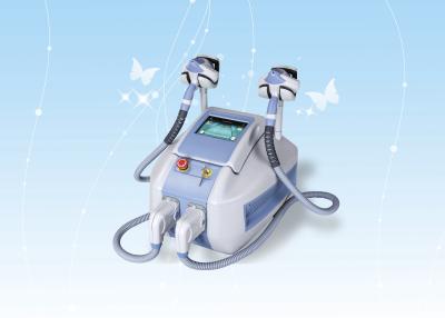 China Two Handles E-Light IPL RF SHR Hair Removal / Pigment Removal / Acne Removal Machine for sale