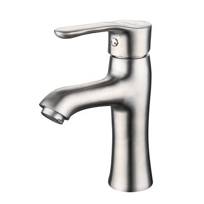 China SUS 304 Stainless Steel Outlet Metered Toilet Basin Faucet Basin Faucet Hot And Cold Factory Faucets for sale