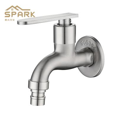 China Traditional Stainless Steel Faucet OEM Engineering External Washing Machine Faucet for sale