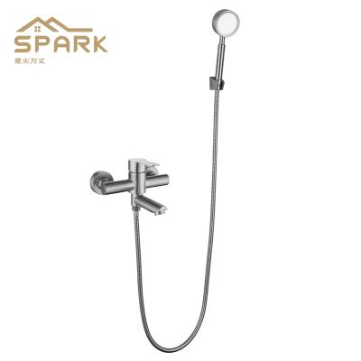 China Factory hot sale sliding bar shower being set with sand filter hand shower mixer in low price for sale