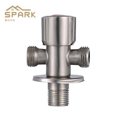 China Modern 304 Stainless Steel Bidet Valve Shut Off T Valve Three Way Connector For Toilet for sale