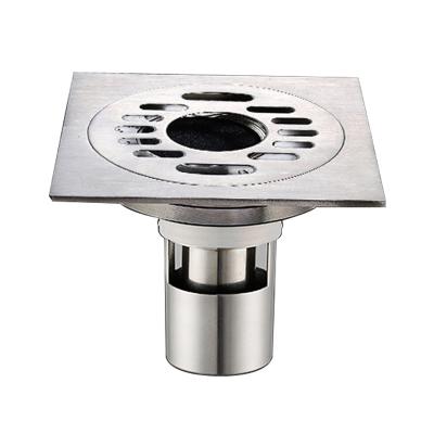 China Modern Square Shower Floor Drain 304 Stainless Steel Floor Drain 10*10 Cm Center Drains for sale