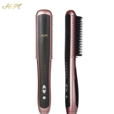 China Wholesale Waterproof Cheap Professional Hair Straightener Comb Step Portable Straightening Brush for sale