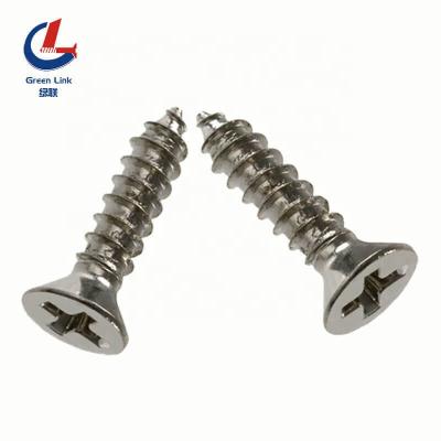 China Automotive Industry Stainless Steel Screw Phillip CSK Flat Head Countersunk Self Tapping Screw din7997 for sale