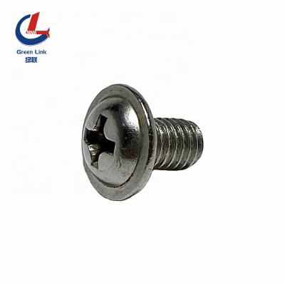 China General Stainless Steel Wafer Industry Head Screws Phillip Pan Washer Head Screws Din 967 Ss304 Ss316 for sale