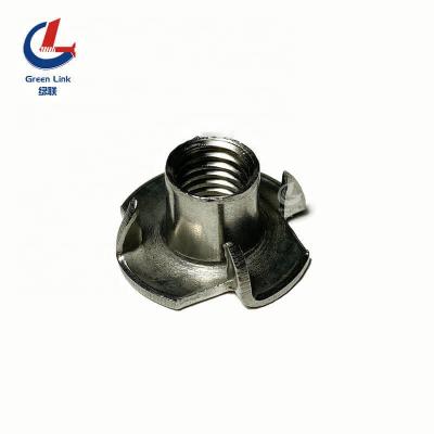 China Heavy Industry 201 304 316 M4 M6 M8 M10 M12 Four Stainless Steel T Claw Nuts Fork T-Nut Furniture for sale