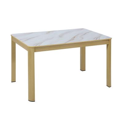 China Convertible Nordic Style Cheap Price Dining Table With Marble Top for sale