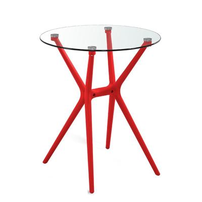 China Best fashion modern style convertible round dining table or glass coffee table for sale