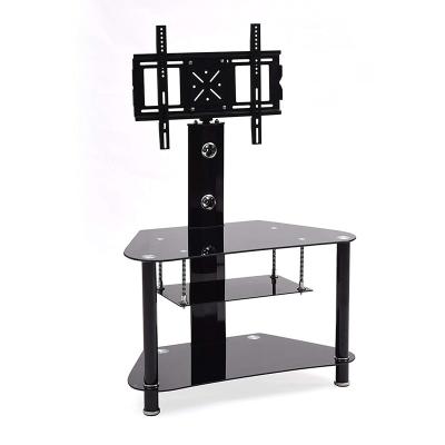 China High Quality Cheap Adjustable Glass TV Stand Adjustable Size (Waist) for sale