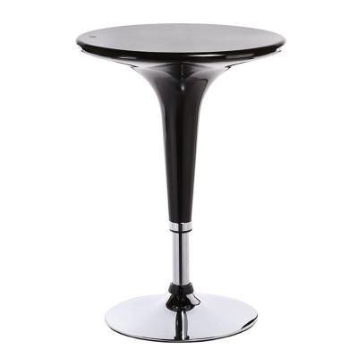 China Contemporary Modern ABS Cheap Round Top Chrome Bar Coffee Table for sale