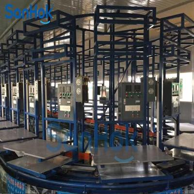 China Fire Resistant High Quality Auto Surface Slat Chain Conveyor Air Conditioner Assembly Line for sale