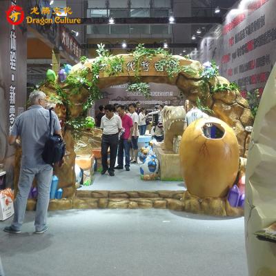 China Outdoor& Indoor Park Theme Park Dino Gate Dinosaur Outdoor Indoor Entrance For Exhibition Gate for sale