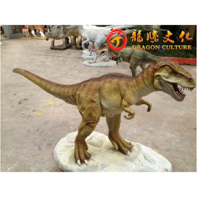 China Newest Outdoor and Indoor Playground Simulation Fiberglass Dinosaurio 3D Motionless Animatronic Dinosaur T-Rex for Theme Park for sale