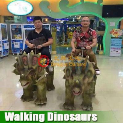 China Attraction Outdoor Visitors Children Riding The Walking Dinosaurs For Sale for sale