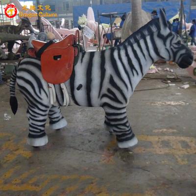 China Outdoor& Park Indoor Kiddie Zebra Electric Ride On Animals Robot With Motion For Sale for sale