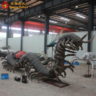 China Outdoor& Indoor Park Silicone Rubber Animatronic Life Size Centipede Insect Remote Control Toys for sale