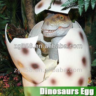 China Amusement Park Dinosaur Park Life Size Dino Egg With Baby Dinosaur For Sale for sale