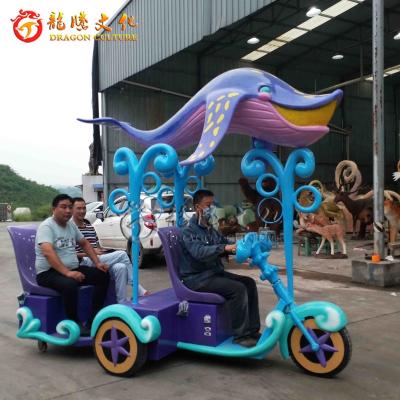 China Decorative Scalloped Theme Park Equipment Vehicle Parade Float For Amusement Park Outdoor Sightseeing for sale