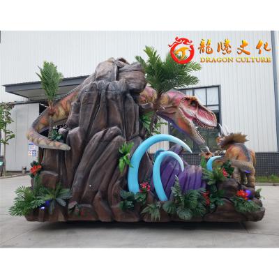 China 2022 Newest Magnificent Outdoor Attractive Metal T-Rex Dinosaur Parade Walk Float For Amusement Park for sale