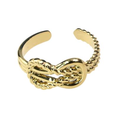 China Fashion Wholesale Matte Simple Fashion Stainless Steel Ring Women 18k Gold Plated Ring for sale