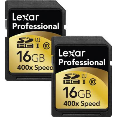 China Lexar 16GB SDHC Card Professional Class 10 UHS-I - 2-Pack Price $17.2 for sale