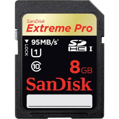 China SanDisk 8 GB SDHC Card Extreme Pro Class 10 UHS-I Price $9 for sale