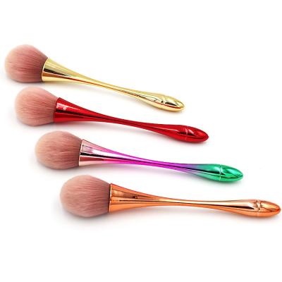 China Flat Brush Beauty Blusher Powder Loose Brush Private Small Size Loose Powder / Blush Brush for sale