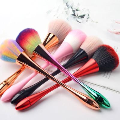 China Angular Blush Small Size Makeup Brush Simple Paragraph Nail Powder Blush Loose Powder Sweep Professional High Quality Multifunctional Brush for sale