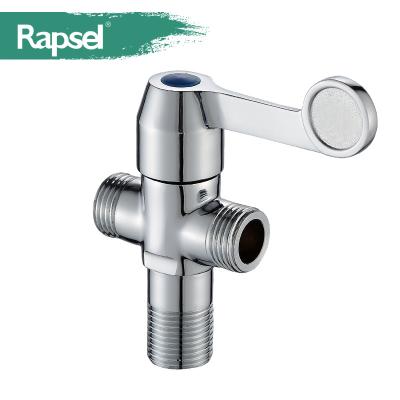 China Without Diverter Rapsel Kitchen Faucet Accessories Double Outlet Brass Angle Valve for sale