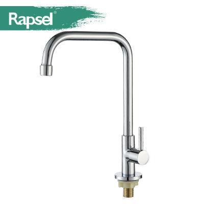 China Faucets Rapsel Single Lever Durable Best Selling Brass Metered Cold Water Kitchen Sink Faucet for sale