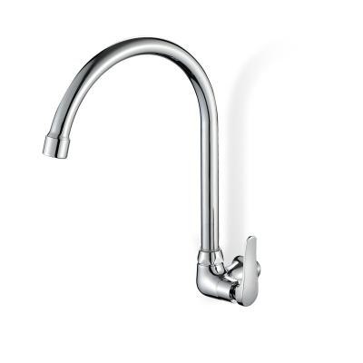 China Rapsel Faucets Hot Sale Wall Mounted Handle Kitchen Sink Faucet Zinc Alloy Metered Faucet for sale