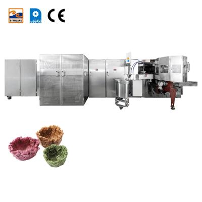 China Fully Automatic PLC Control Adjustable Automatic Waffle Basket Machine for sale