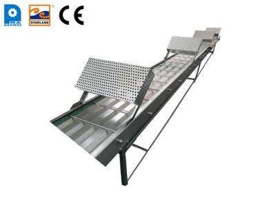 China Stainless Steel Food Marshalling Cooling Conveyor Adjustable Speed for sale