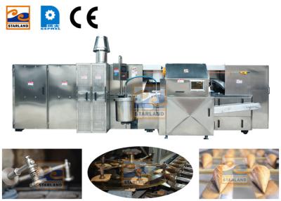 China 380V Waffle Crispy Ice Cream Cone Production Line Driven By 3 Phase Power for sale