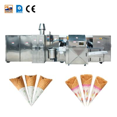 Chine Crème glacée roulée automatique de chocolat de Sugar Cone Baking Machine For à vendre