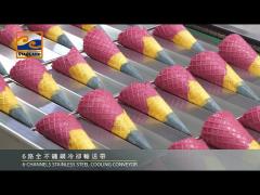 Three color sugar cones