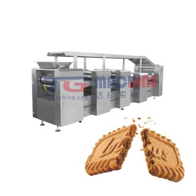 China Small Scale Bakery Biscuits Bakery Equipment Biscuit Making Machine Filled Biscuit Production Line for sale