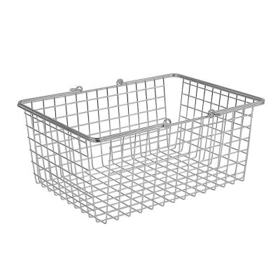 China High Quality Commercial Metal Wire Shopping Basket Household Storage / Storage Basket for sale