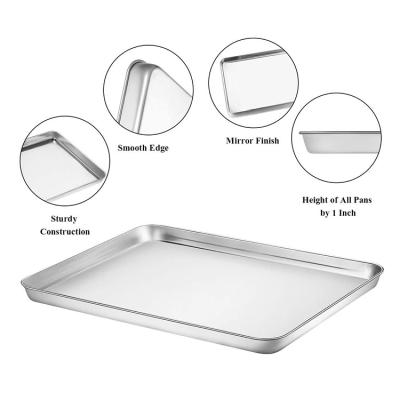 China Household Disposable Bakeware High Temperature Resistance Aluminum Bread Baking Tray for sale