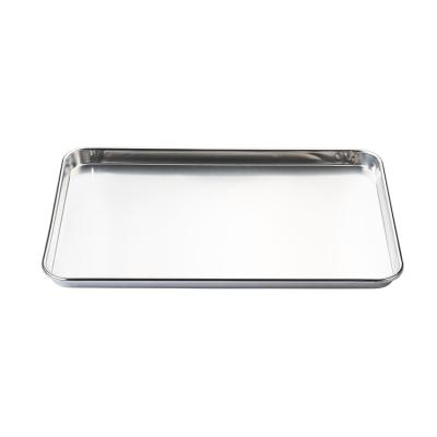 China Restaurant Rectangular Oven Food Baking Sustainable Hot Selling Aluminum Tray Muffin Pan Food Baking Tray for sale